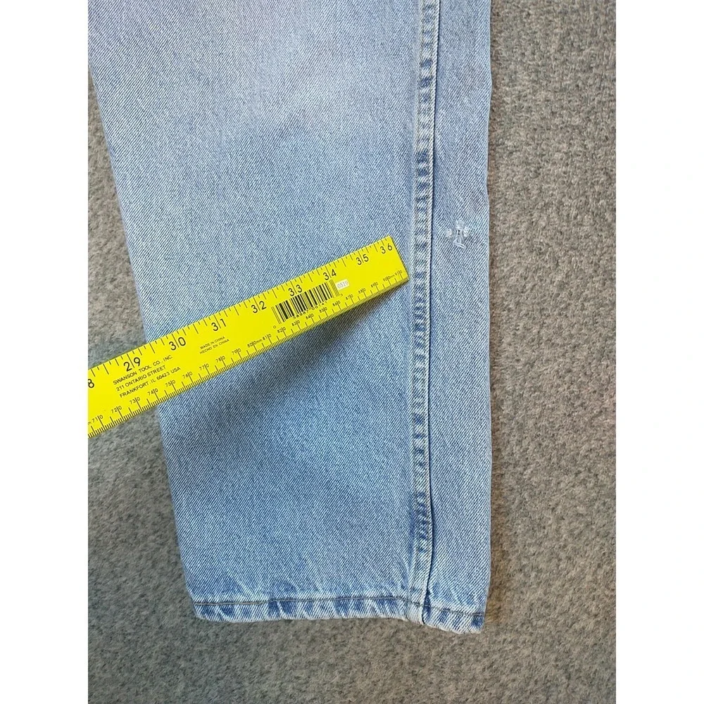 Wrangler Authentics Mens Light Wash Straight Leg Denim Jeans 40x29 97601RZ